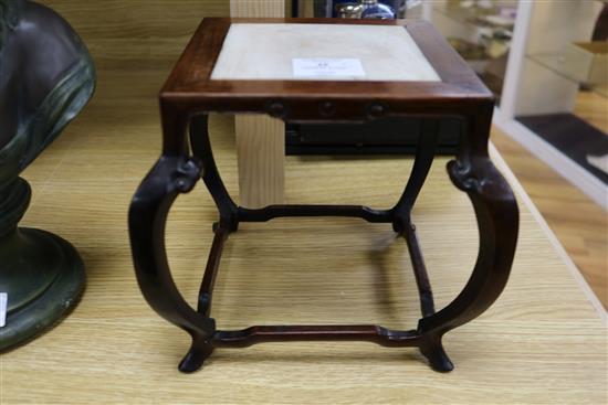 A Chinese hardwood vase stand